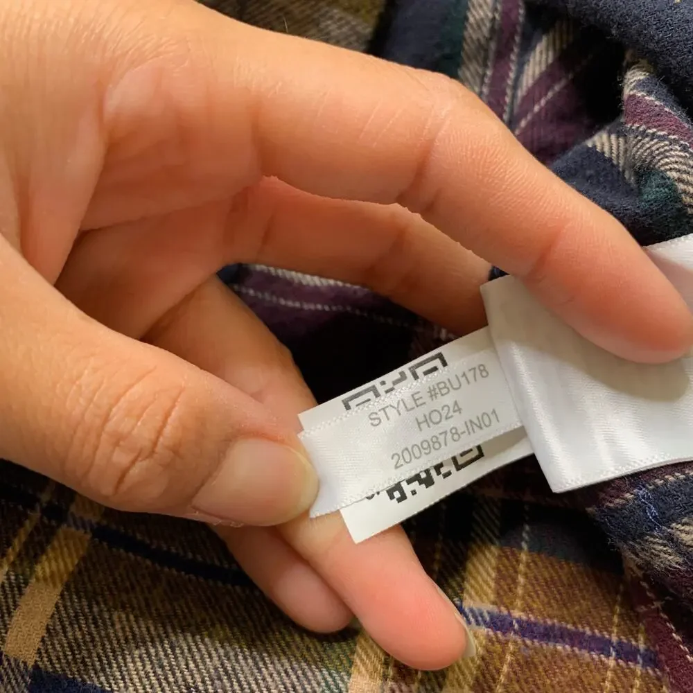 J Crew Shirt Mens 2XL Classic Plaid Flannel Cotton Button Up Long Sleeve New